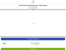 Tablet Screenshot of goodfortunecaferestaurant.com